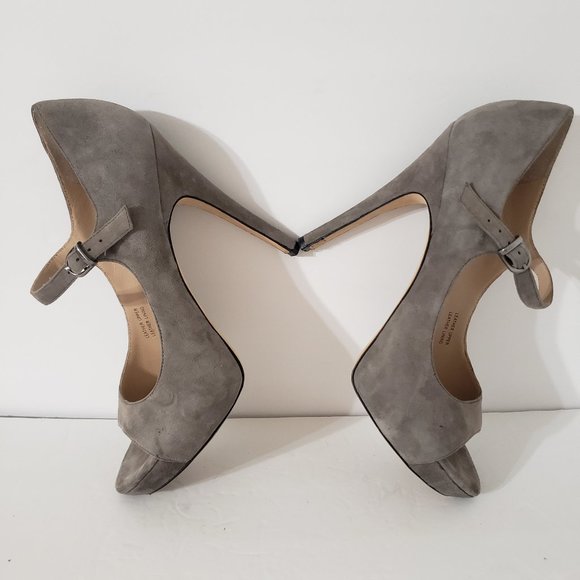 Via Spiga Suede Stilettos Open Toe Shoes Size 7 - Picture 8 of 8